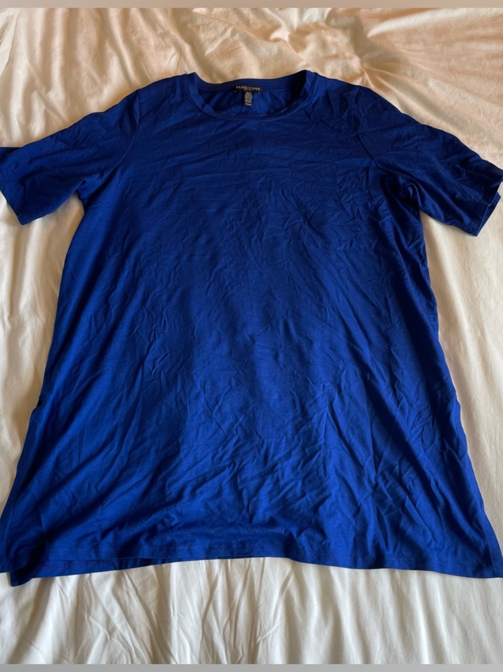 Eileen Fisher Deep Royal Blue Tunic Top